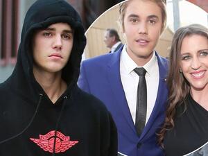 جاستن بيبر ووالدته