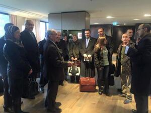 وفد النظام وصل جنيف 