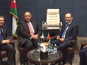 شكري ينسق مع نظيره الأردني ملفات القمة العربية
