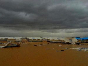 صورة للمخيم اليوم/الثلاثاء/ عن توتير