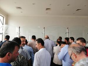 إزدحام المسافرين في معبر جابر الحدودي 