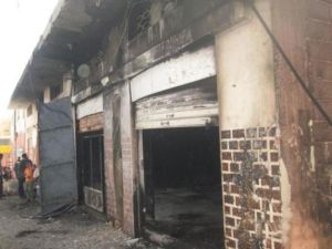 صورة عن صحيفة الغد الاردنية لاثار التظاهرات في معان