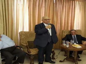 رئيس الوزراء الاردني الاسبق عبد السلام المجالي في ديوان آل الشكعة بنابلس