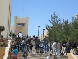 جانب من المشاجرة/نقلا عن صحيفة الغد الاردنية