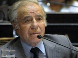  رئيس الأرجنتين الأسبق كارلوس منعم