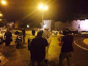 الأسير المحرر خضر العدنان اثناء اعتقاله أمس