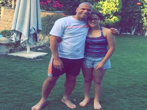 وائل جمعة مع ابنته