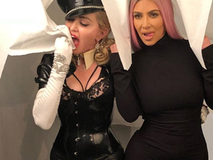 كيم كارداشيان ومادونا (instagram.com/madonna)