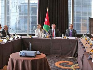 His Majesty discussed the peace process as well as other developments in the region. (Photo courtesy of the Royal Court)