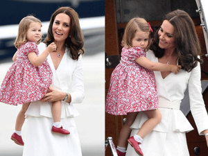  صور كيت ميدلتون والأميرة شارلوت بإطلالة جذابة