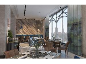 The all-day dining restaurant offers a lavish breakfast buffet in the early hours of the day.