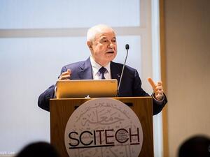 Dr. Talal Abu-Ghazaleh discussed the idea of establishing innovation incubators and advanced study programs in the Arab world.