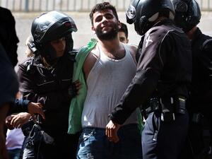 An 18-year-old Palestinian who used a fruit peeler to stab an Israeli teen. (AFP/Getty Images/Menahem Kahana)