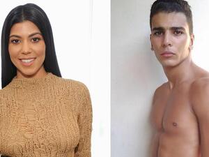 ممثلة تلفزيون الواقع كورتني كارداشيان وعارض الأزياء الجزائري يونس بنجيما