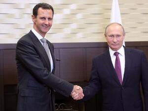 Monday marked the second time Assad has traveled to Russia to meet with Putin since the start of the civil war (AFP)