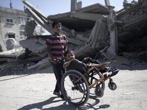 There are around 27,000 people with disabilities in Gaza and the West Bank (AFP/File)