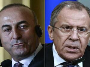 وزيرا خارجية روسيا سيرغي لافروف وتركيا مولود جاوش
