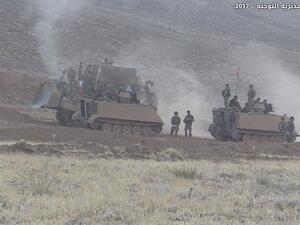 القوات اللبنانية خلال عملياتها العسكرية ضد داعش شرق لبنان