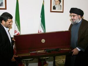 Nasrallah and the Iranian leader Nasrallah and the Iranian leader