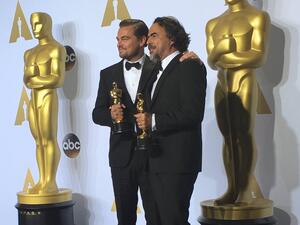 An Egyptian journalist covering the Oscars became a social media joke after asking the worst grammatically-constructed question to Leonardo DiCaprio. (Facebook)