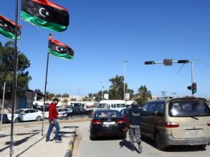 حواجز للشرطة في العاصمة الليبية طرابلس
