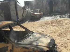  التفجير استهدف بوابة أمنية تسمى بوابة الـ 60 وتقع جنوب مدينة أجدابيا الليبية 