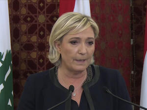 مارين لوبان في بيروت