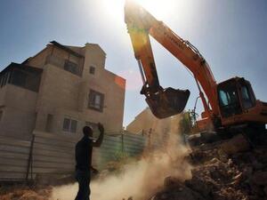 Israeli forces dismantled Palestinian structures in the Jordan Valley in the occupied West Bank  (Twitter)