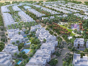 Al Zahia – Al Lilalc aerial park view The development will feature seamless integration of greenery and public spaces.