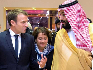 صورة ارشيفية للقاء بين ماكرون وبن سلمان في الرياض
