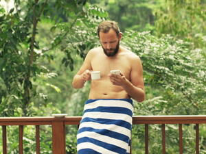 Private balcony or public indecency? (Shutterstock)