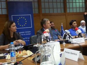 ثمنت الدور الكبير للاردن بقيادة الملك عبدالله الثاني والجهود الرامية الى اعادة اطلاق مفاوضات فلسطينية اسرائيلية 