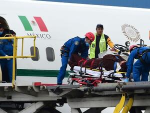 جرحى هجوم الجيش المصري المكسيكيون يعودون الى بلادهم