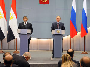 Russia is yet to decide whether it will offer Egypt a $2 billion loan (AFP PHOTO / HO / EGYPTIAN PRESIDENCY PRESS OFFICE)