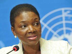 Emergency Relief Coordinator Valerie Amos at press conference announcing largest-ever humanitarian appeal by the UN for Syria. (Photo: United Nations website)