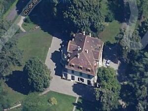 An aerial snapshot of the luxurious estate in Geneva bought by a Saudi princess for $62 million. (Photo courtesy of Google Maps/Arabian Business)