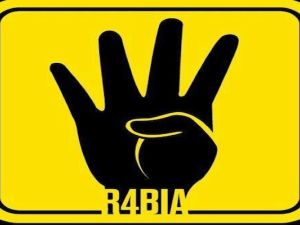 The Rabaa symbol that has been appropriated by those supporting Morsi in Egypt. (Facebook)
