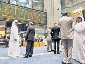 The Abu Dhabi measure was down 0.25 per cent to 3590.43.