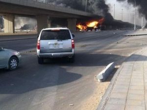صورة للانفجار يتداولها نشطاء سعوديين على شبكة توتير