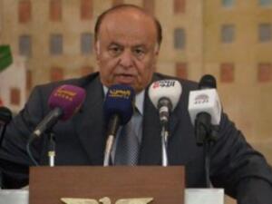 Yemen's president Abdrabuh Mansur Hadi says that only a few remaining issues need to be discussed to establish a federal and united country and solve the southern question (Courtesy of Khaled Abdullah/Reuters)