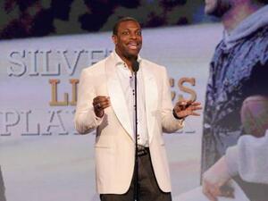 Actor Chris Tucker speaks onstage at the Independent Spirit Awards on Saturday, Feb. 23, 2013, in Santa Monica, Calif.
