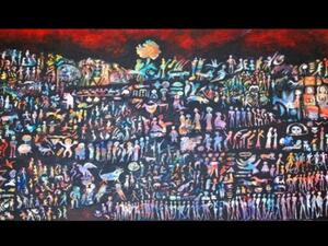 Syrian artist Bassem al-Sayer portrays the influence of ancient civilizations in contemporary art pieces.