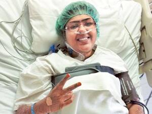 Zahra Mahroon happy as Larry after her surgery. Image courtesy of Anuroopa Mukherjee