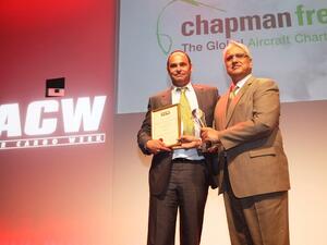 Russi Batliwala, Chapman Freeborn's CEO, collected the award on behalf of the company's worldwide offices at a ceremony in Munich