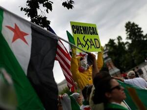 There have been conflicting accounts of the alleged chlorine attack on Kafr Zeita, with the government and the opposition trading blame. (AFP/File)