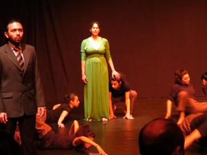 Dancers during "Ritual Regression" (Daily News Egypt/Thoraia Abou Bakr)