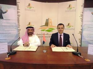 Olivier Crasson, General Manager of ASPCL and Harib Salim Al Ariani, Director General of the Ajman Land & Property Department
