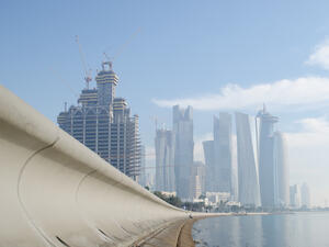 Having an office with a view like this in Doha, Qatar will cost you dearly.