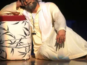 An acting scene at Dubai Festival for Youth Theatre