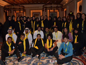 Some of the volunteers at the Dubai International Film Festival. (Image: Facebook)